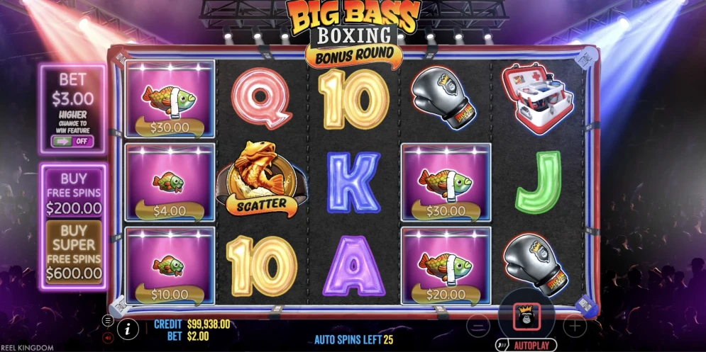 Big Bass Boxing Bonus Round Slot