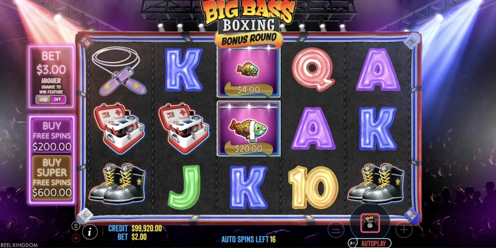 Big Bass Boxing Bonus Round Slot