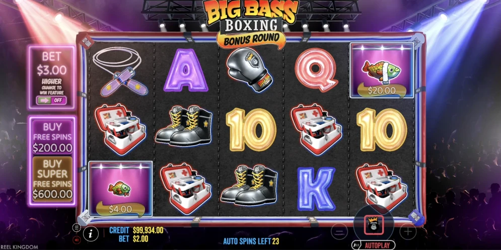 Big Bass Boxing Bonus Round Slot